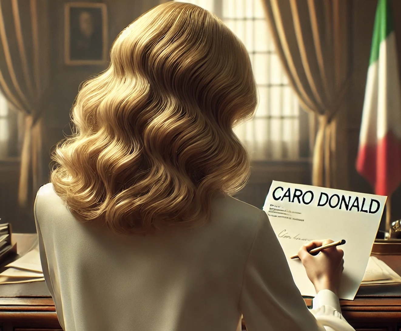 Le premure e le raccomandazioni. Caro Donald, il 17 aprile mi gioco la carriera…Tua Giorgia.