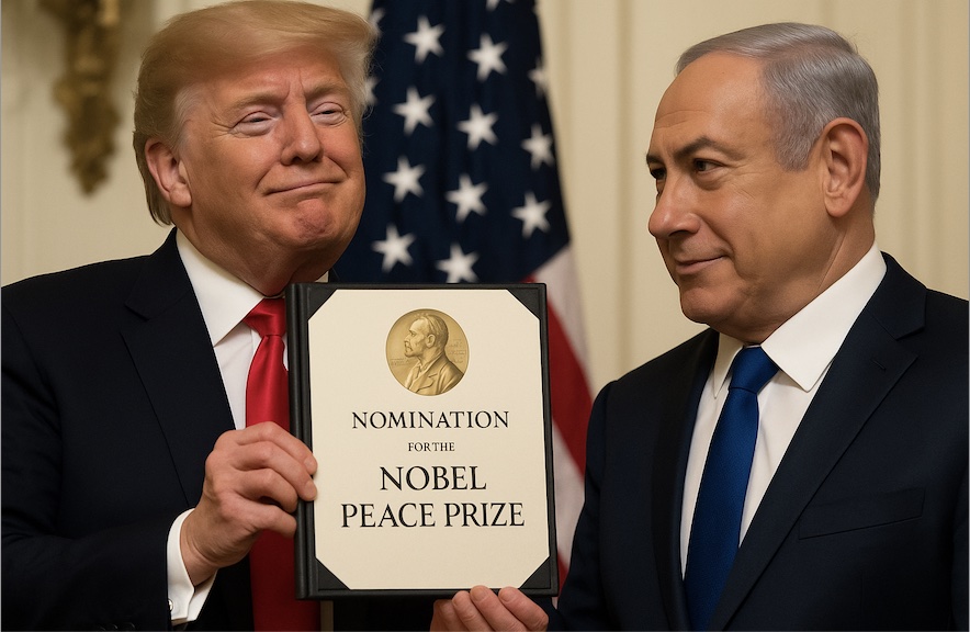 Siamo alle comiche, i clown terminali vogliono il Nobel della Pace. Ma nessuno ride, mettono i brividi